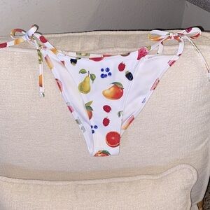 NWT Fruit Print Bikini Bottom